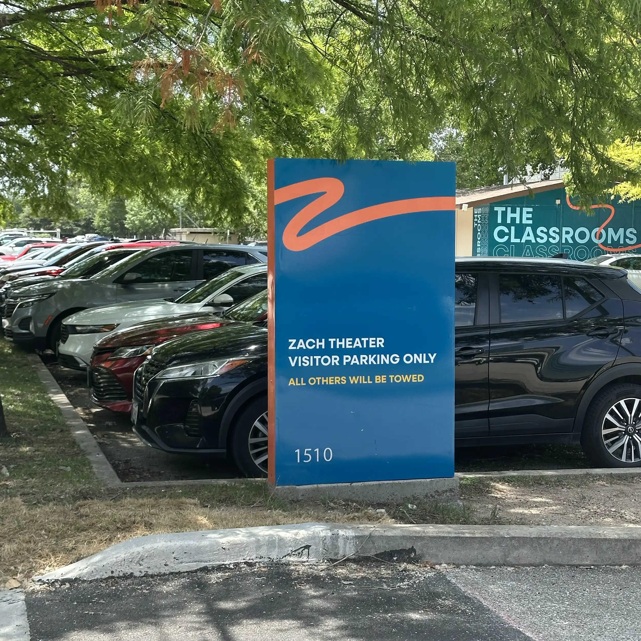 Zach Theater Temporary Wayfinding