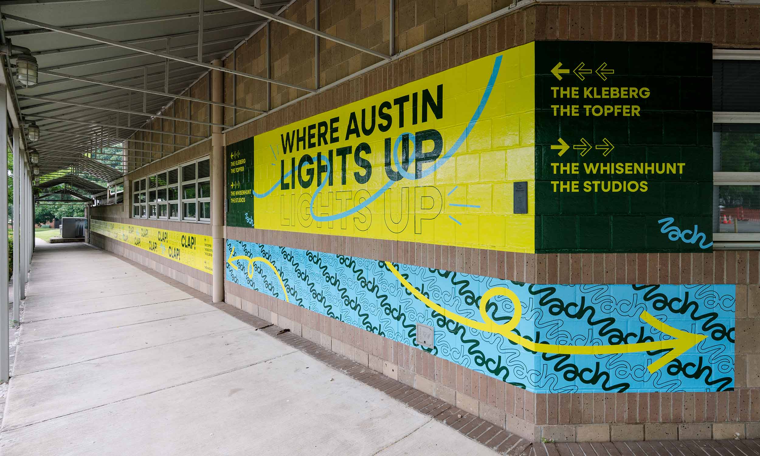 Zach Temporary Walkway Signage